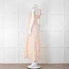 Ridley Yellow Peach Floral Sleeveless Cotton Maxi Dress
