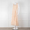 Ridley Yellow Peach Floral Sleeveless Cotton Maxi Dress