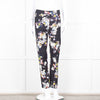 Erdem Dark Navy Cream Pink Yellow Floral Multi Print Trousers