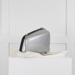 Balenciaga Silver Side Mirror Evening Bag