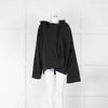 Norma Kamali Black Cotton Hooded Jacket