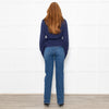 White + Warren Blue Cotton Button Up Cardigan