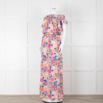 Ridley Pale Pink Blue Purple Floral Sleeveless Maxi Dress