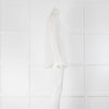 Joseph Cream Front Panel Mandarin Collar Shirt
