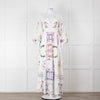 Fillyboo White Multi Colour Embroidered Maxi Dress