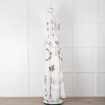 Fillyboo White Multi Colour Embroidered Maxi Dress