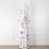 Fillyboo White Multi Colour Embroidered Maxi Dress