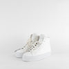 Air & Grace Pure White High Ankle Trainers