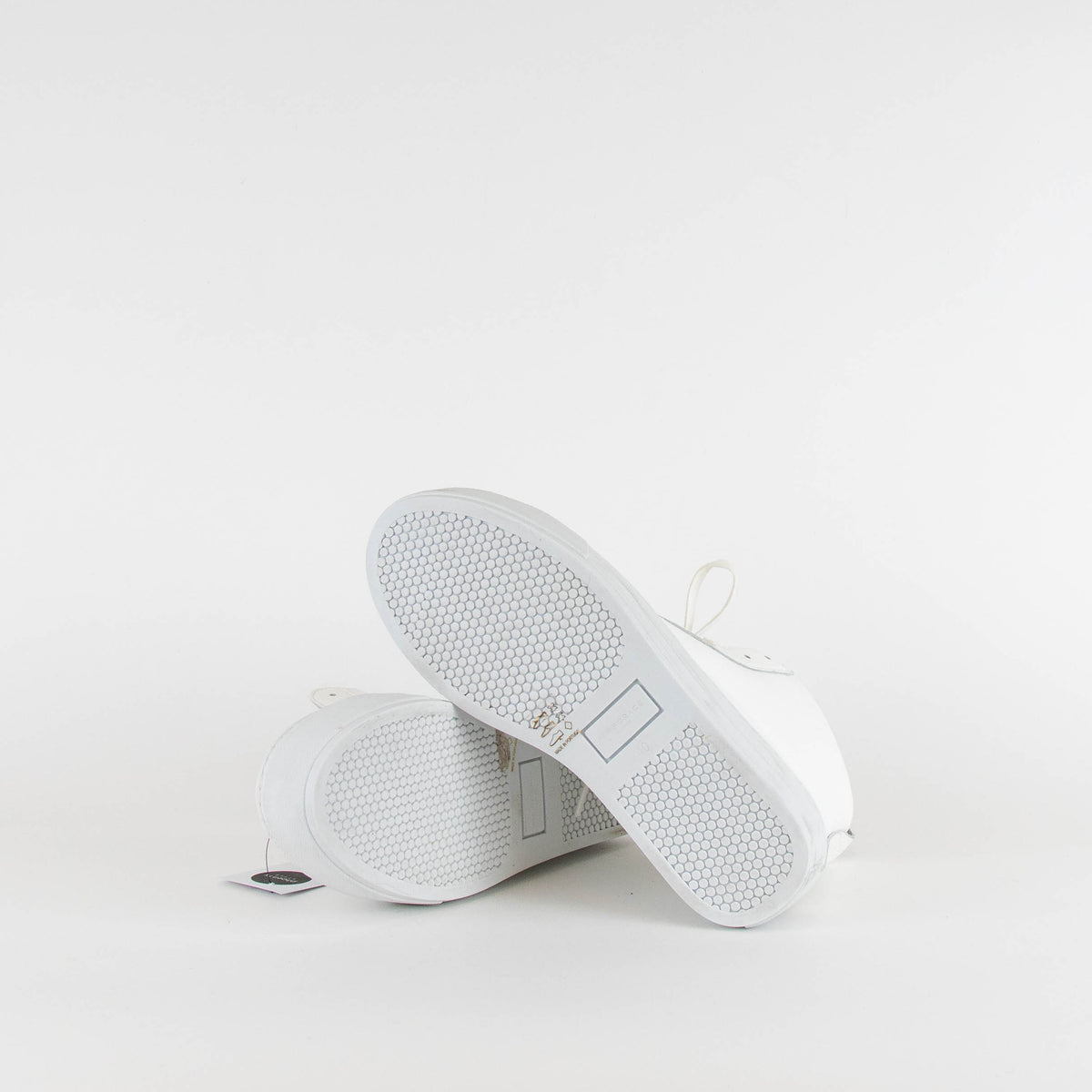 Air & Grace Pure White High Ankle Trainers
