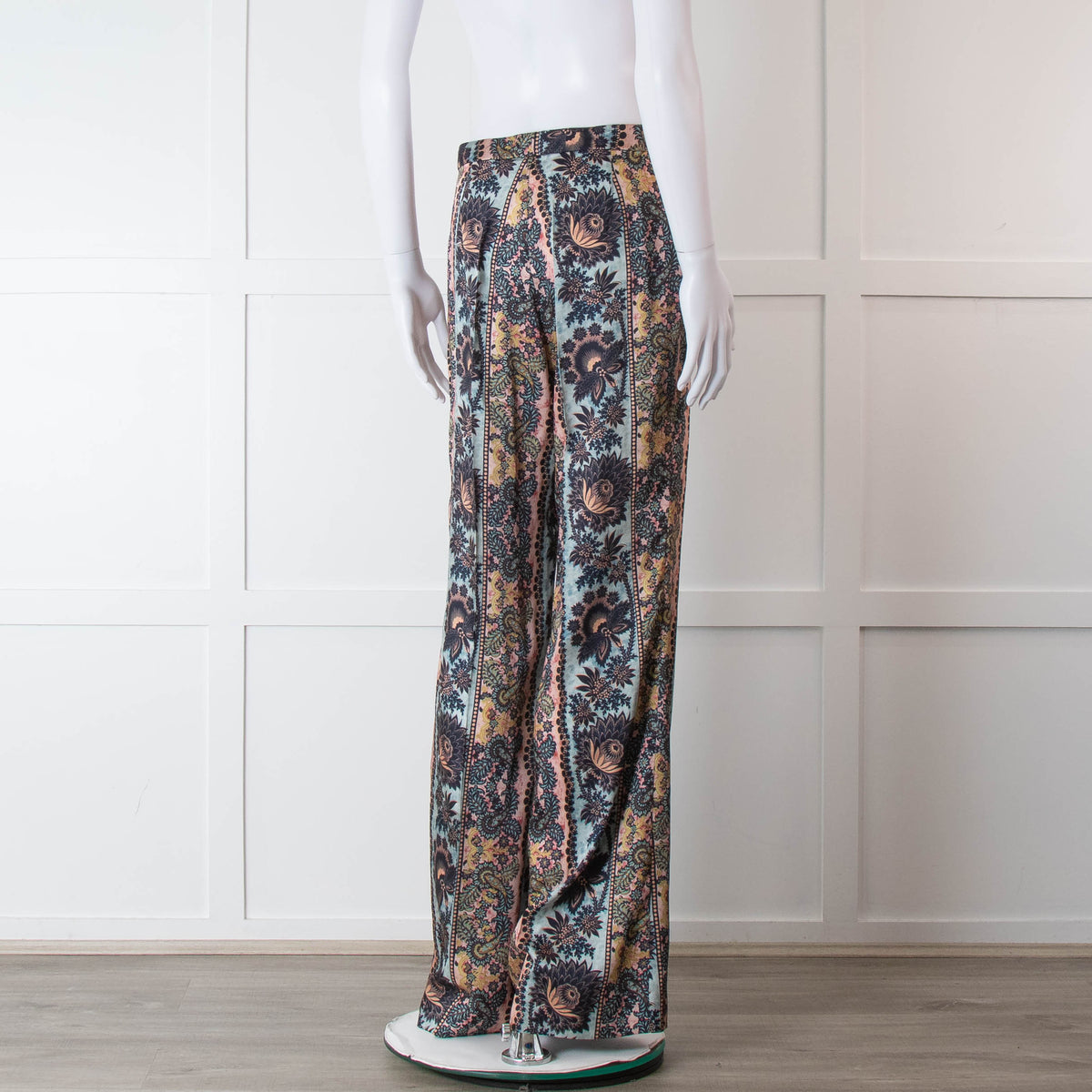 Sandro Flowing Boroque Printed Trousers