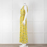 Ridley Yellow Blue Floral Sleeveless Maxi Dress