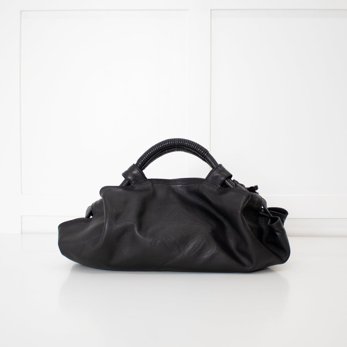 Loewe Black Leather Anagram Aire Bag