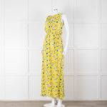 Ridley Yellow Blue Floral Sleeveless Maxi Dress