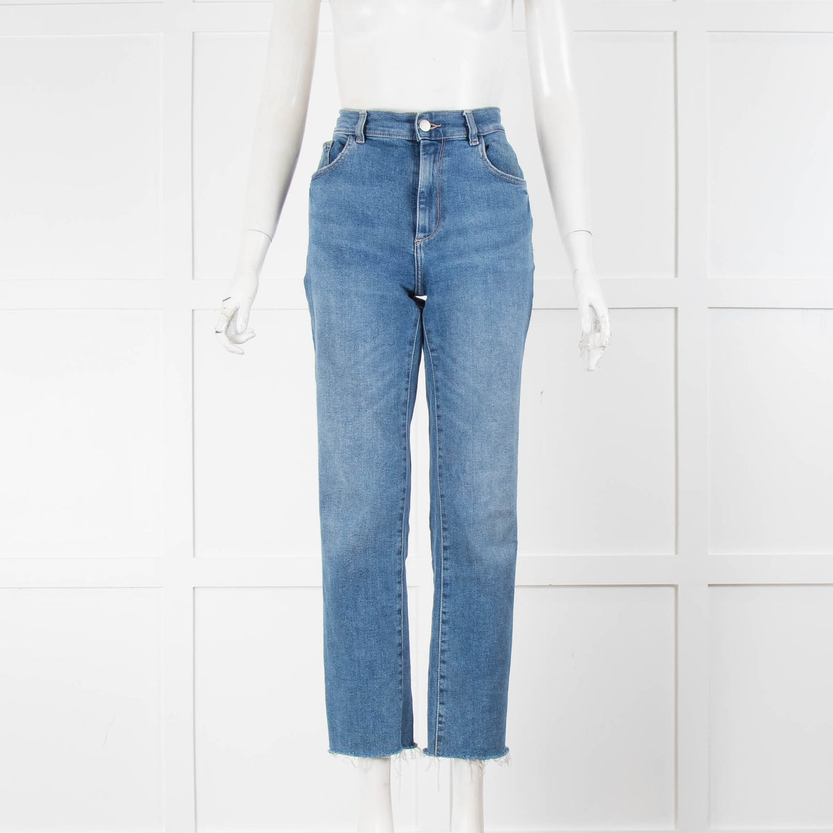 DL1961 Blue Raw Edge Jeans