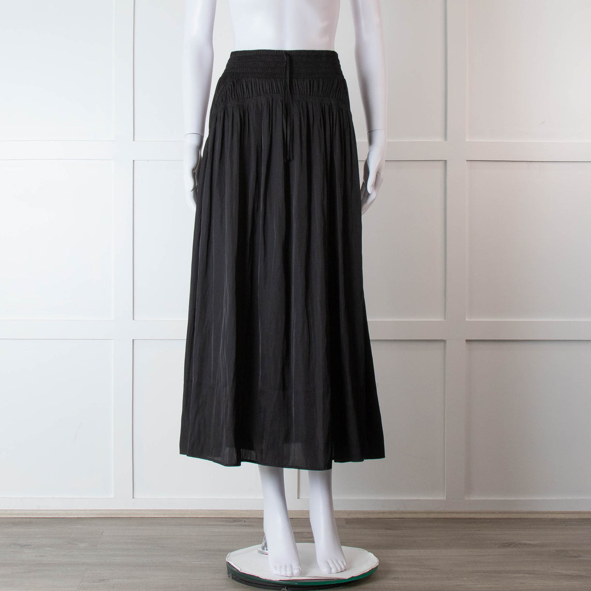 Sessun Black Maxi Skirt With Elasticated Waist