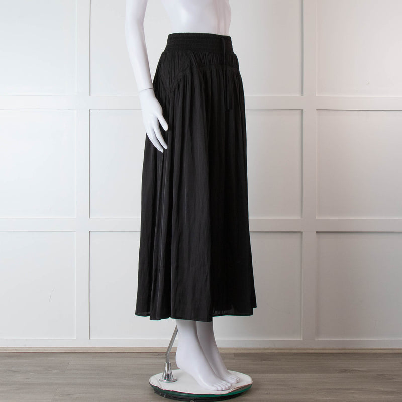 Sessun Black Maxi Skirt With Elasticated Waist