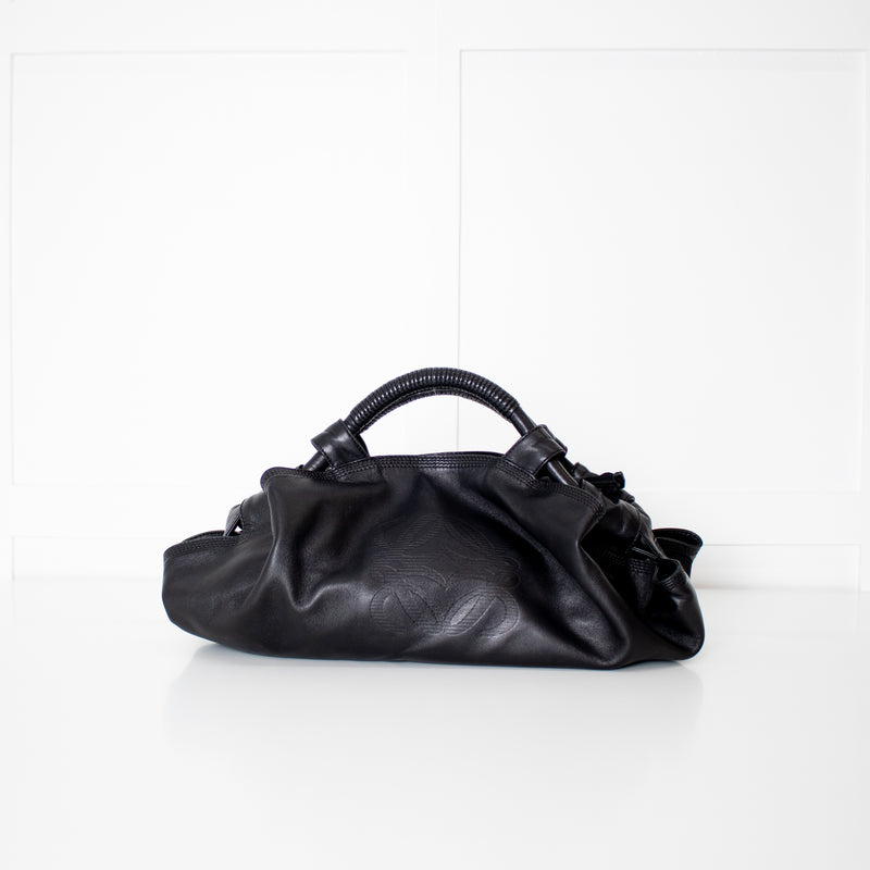 Loewe Black Leather Anagram Aire Bag