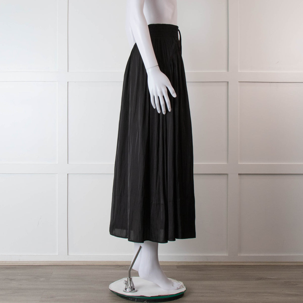 Sessun Black Maxi Skirt With Elasticated Waist