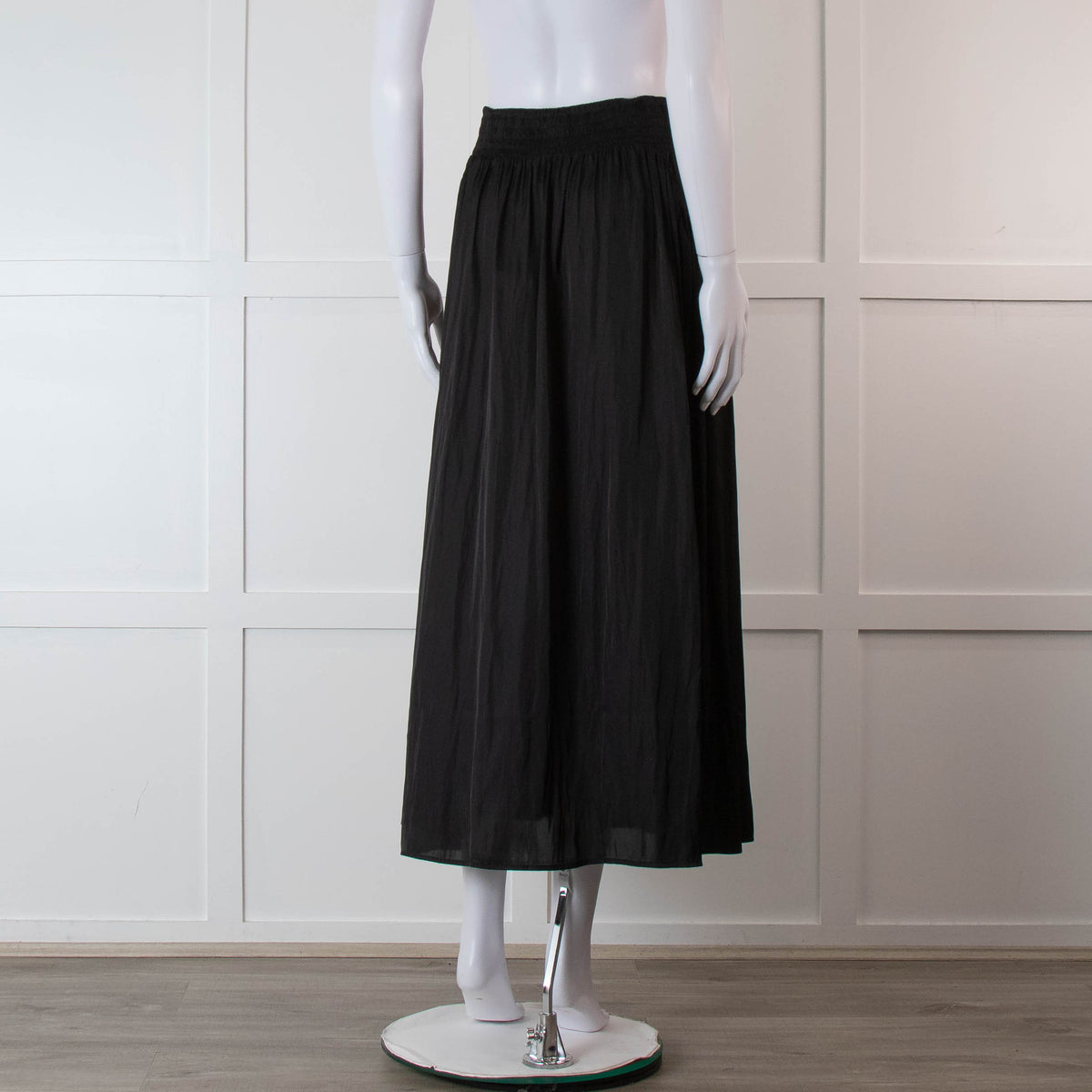 Sessun Black Maxi Skirt With Elasticated Waist