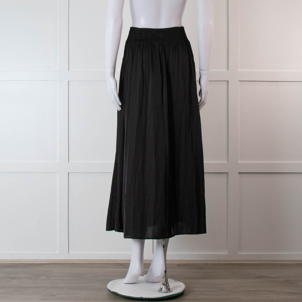 Sessun Black Maxi Skirt With Elasticated Waist