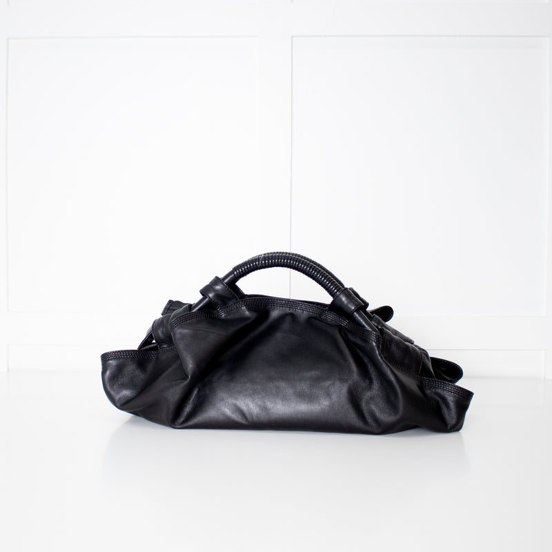 Loewe Black Leather Anagram Aire Bag