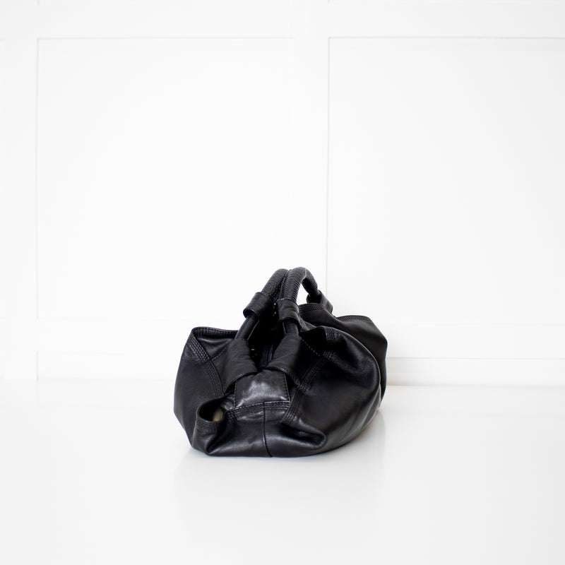 Loewe Black Leather Anagram Aire Bag