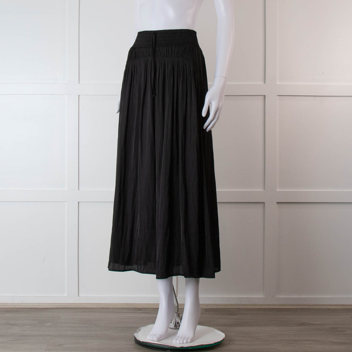 Sessun Black Maxi Skirt With Elasticated Waist