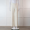 Ralph Lauren Collection Purple Label Cream Linen Trousers