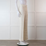Ralph Lauren Collection Purple Label Cream Linen Trousers