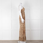 Melissa Odabash Brown Animal Print Sleeveless Maxi Sun Dress