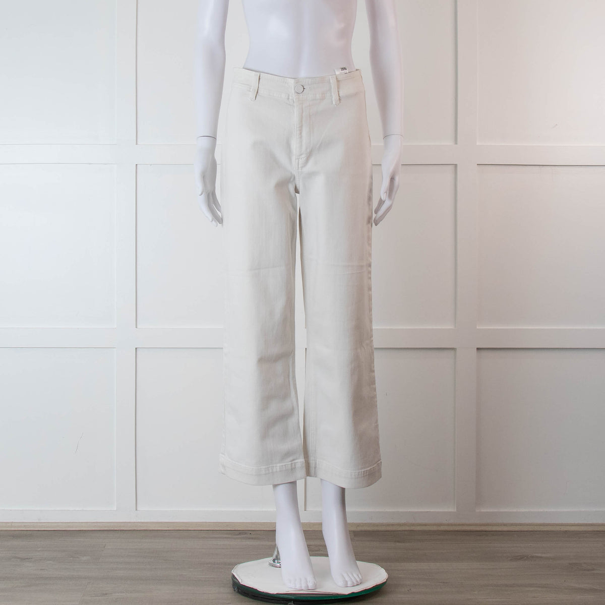 Paige White Nellie Wide Leg Culotte Style Jeans