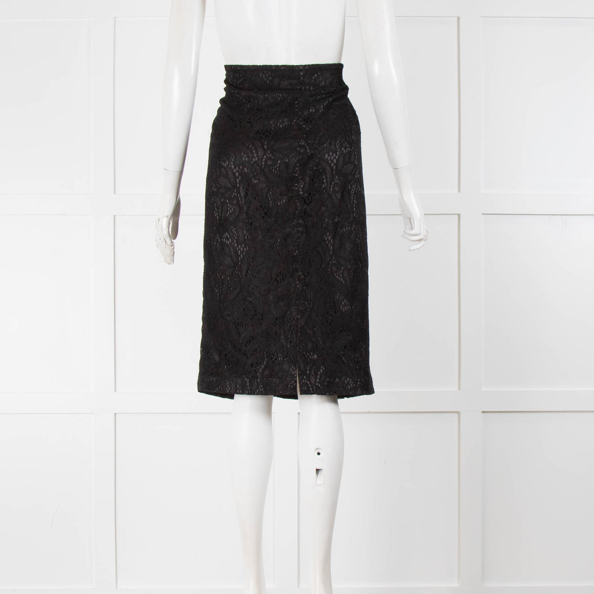 Iris & Ink Black Lace Pencil Skirt