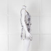 Heidi Klein White Black Snake Skin Print Mini Sun Dress