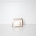 Chanel Champagne Gold Vintage Quilted Small Crossbody Bag