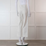 Paige White Nellie Wide Leg Culotte Style Jeans