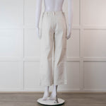 Paige White Nellie Wide Leg Culotte Style Jeans