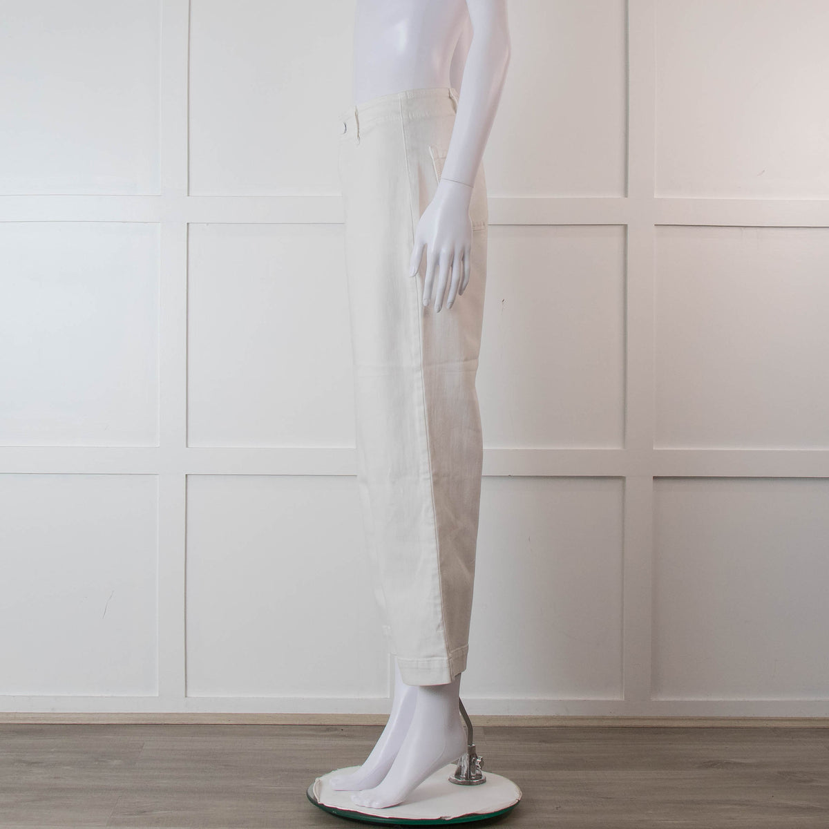 Paige White Nellie Wide Leg Culotte Style Jeans