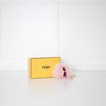Fendi Pale Pink Fur Monster Charm Bag