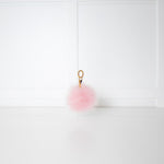 Fendi Pale Pink Fur Monster Charm Bag