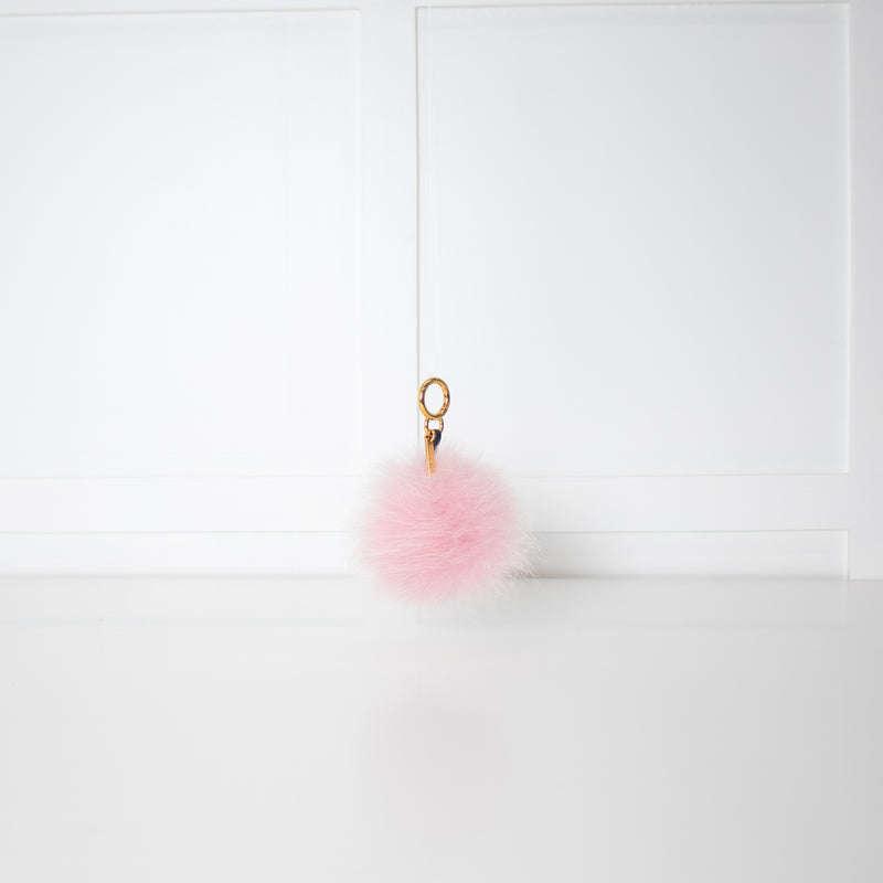 Fendi Pale Pink Fur Monster Charm Bag
