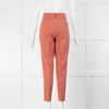 Sezane Pink Terracotta Slim Leg Trousers