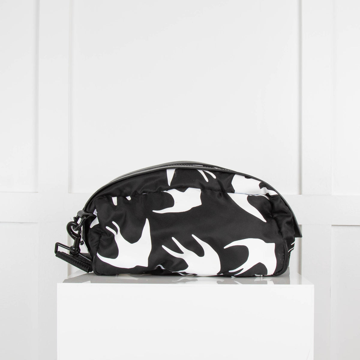 Mc Q Black Swallows Waist Bag