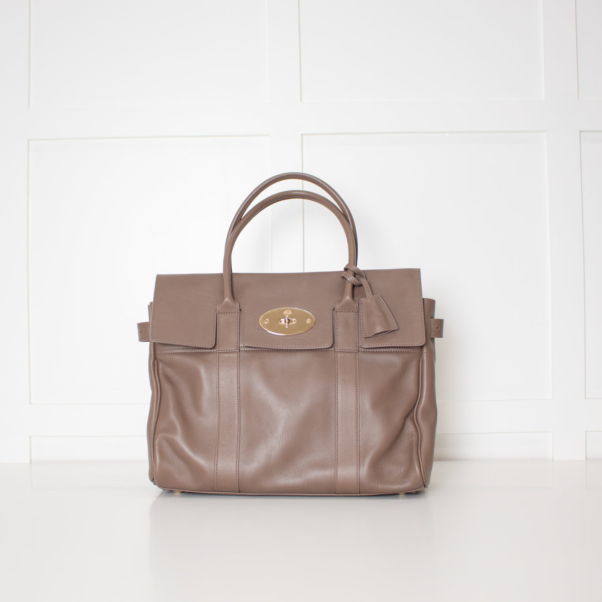 Mulberry Clay Bayswater Heritage Leather Handbag