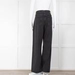 Agolde Black Wide Leg Jeans