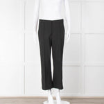Area Black Tailored Trousers with Jewel Embellished Trim
