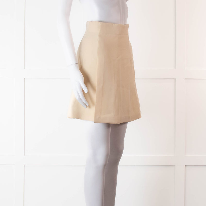 Christian Dior Off White A-Line Mini Skirt