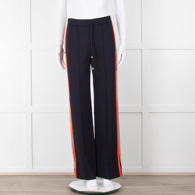 ME + EM Navy Orange Side Strap Elasticated Waist Trousers