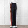 ME + EM Navy Orange Side Strap Elasticated Waist Trousers