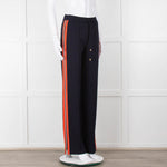 ME + EM Navy Orange Side Strap Elasticated Waist Trousers