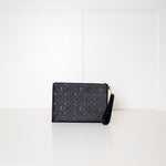 Louis Vuitton Black Melanie MM Pochette